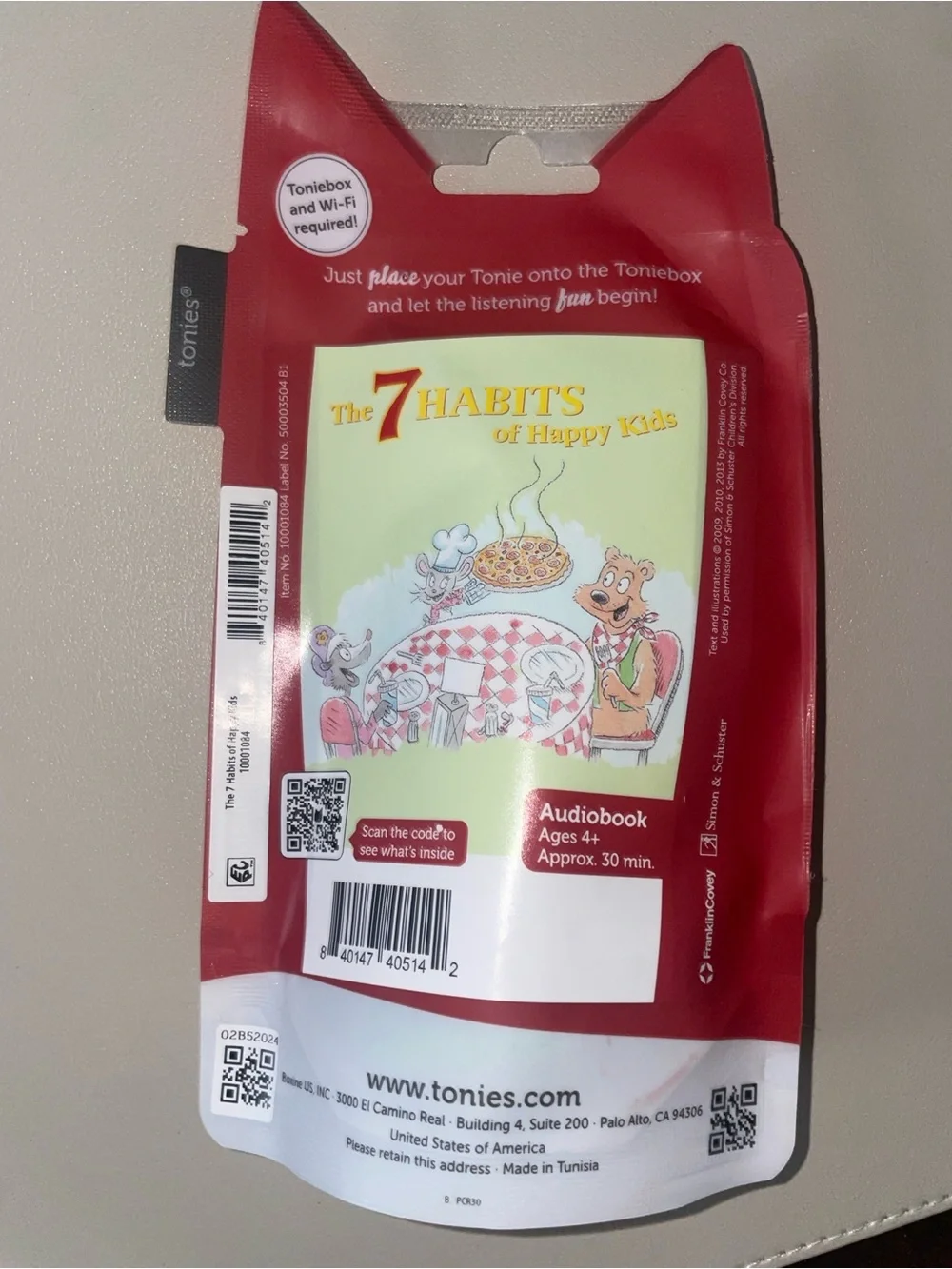 The 7 Habits of Happy Kids Audio Character - Brown Bear (Brown)